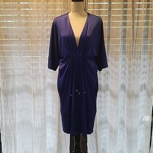 Roberto Cavalli Royal Blue Pocketed Dress